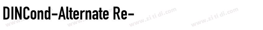 DINCond-Alternate Re字体转换